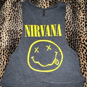 Sleeveless Nirvana t shirt